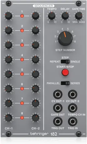 Music Tribe Us 313020443499 Behringer 182 Legendary Analog Sequencer Module For Eurorack
