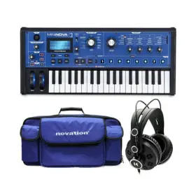 Novation 040962896310 Mininova Synthesizer Bundle With Carry Case And Knox Studio Headphones