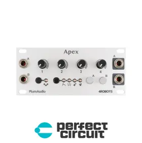 4robots Plum Audio Apex 1u Silver Modular Eurorack - Used Perfect Circuit
