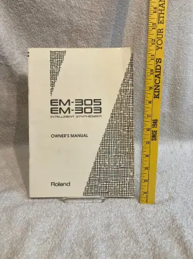 Em-305 Roland Em-303 Rolandem-305 Owners Manual Intellegent Synthesizer 1993 Nice Cond