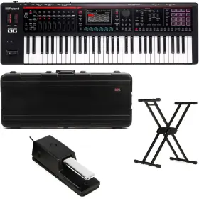 Fantom06stgbun Roland Fantom-06 Music Workstation Stage Bundle