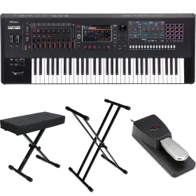 Fantomex6essbn Roland Fantom 6 Ex Synthesizer Workstation Essentials Bundle