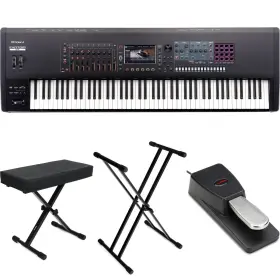 Fantomex8essbn Roland Fantom 8 Ex Synthesizer Workstation Essentials Bundle