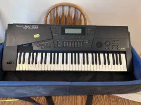 Jw-50 Roland Music Station Keyboard Vintage Synth Tested With Case