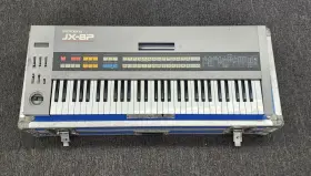 Jx-8p Roland Vintage 61-key Synthesizer Keyboard With Super Star Flight Case