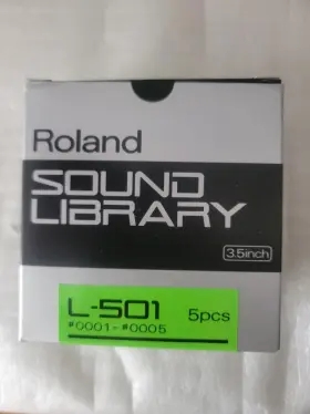 0001-0005 Roland L-501 New Sampler Sound Library S550 S330 5 Disks Floppy #0001-0005