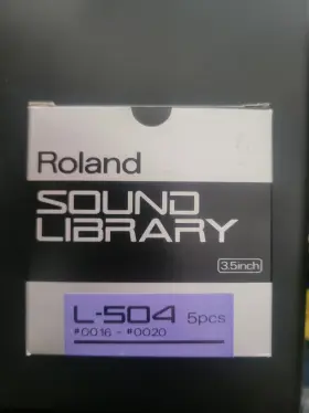 00016-0020 Roland L-504 New Sampler Sound Library S550 S330 5 Disks Floppy #00016-0020