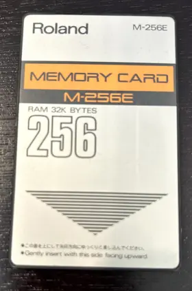 M-256e Roland Memory Card Ram 32k Bytes
