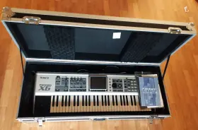Fantom-x6 Roland Rolfanx6 Keyboard Synthesizer Decked Out With Roadrunner Case Expansions