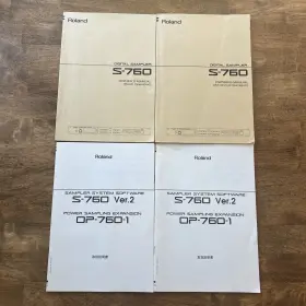 S-760 Roland Owners Manual Expansion Book Set - Excellent Same Day Shipping