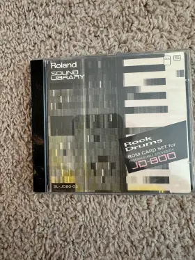 Sl-jd80-03 Roland Rock Drums Rom Card Set For The Jd-800