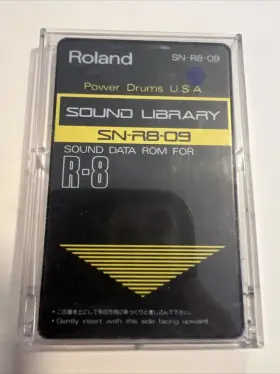 Sn-r8-09 Roland Power Drums Usa R8/r8m Rom Card Tested In Excellent Condition