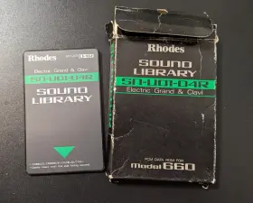 Sn-u01-04r Roland Rhodes Electric Grand And Clavi Sound Library Card