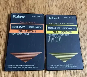 Sn-u110-02 Roland And U110-11 Latin F.x.percussions Sound Effects Pcm