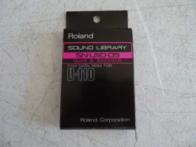 Sn-u110-09 Roland Sound Library Card Pcm Data Rom For U-110