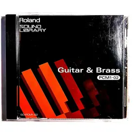 So-pcm1-02 Roland Guitar And Brass Sound Library With Case In Excellent Cond