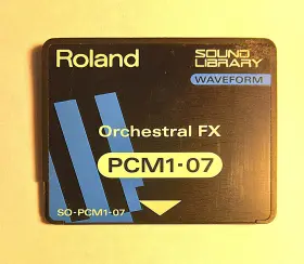 So-pcm1-07 Roland Orchestral Fx Sound Library Card In Excellent Condition