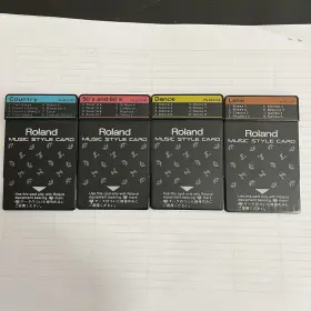 Tn-sc2-07 Roland Tn-sc2-03 Music Style Card -05 -03 And -04 Four Bundle