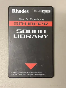 Roland U01-12r Sn-u110-12 Sax And Trombone Pcm Rom Card For U-110 / 20 220