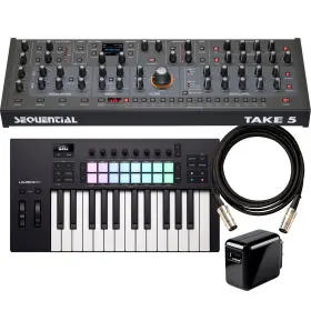 5-voice Sequential 855346000500 Take-5 Desktop Module Polyphonic Synthesizer Controller Rig