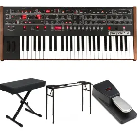 Prophet6essbn Sequential Prophet-6 - 6-voice Analog Synthesizer Essentials Bundle