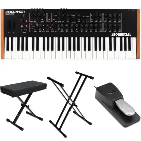 Rev2-08essbun Sequential Prophet Rev2-08 8-voice Analog Synthesizer Essentials Bundle