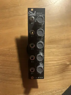 Stoel Music Systems Em1217b Linear Mixer In Dark Mode For Eurorack Modular By