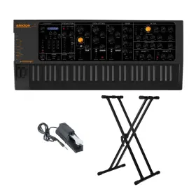 Sledge-2-blkk1 Studiologic Sledge 2 Synthesizer With Keyboard Stand And Sustain Pedal
