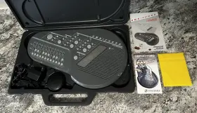 Om-200m Suzuki Omnichord Synthesizer Ac Adapter Hard Case Foot Pedal And Manual