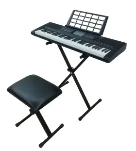 Technical Pro 817802014902 61 Key Learning Piano Bundle Black 39 X 16 12