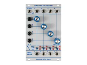 292t Tiptop Audio 859469914135 Rhs Quad Lopass Gate Eurorack Synth Module Silver