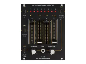 Tiptop Audio 859469915088 Octostages Analog Envelope Generator Eurorack Synth Module Black