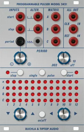 Bu-242t Tiptop Audio Buchla 242t Programmable Pulser Eurorack Module