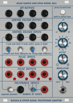 Bu-264t Tiptop Audio Buchla 264t Quad Sample And Hold Polyphonic Adaptor Eurorack Module