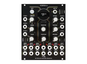 Vortex6 Tiptop Audio Polyphonic Wavetable Oscillator Eurorack Synth Module Black
