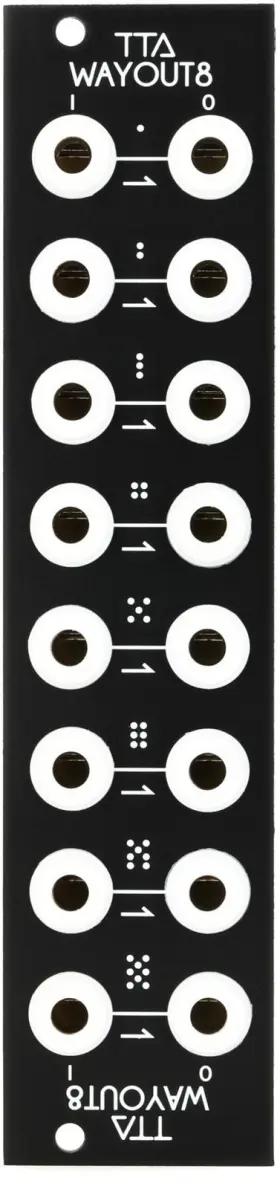 Wayout8bk Tiptop Audio Wayout8 Eurorack Patchbay Module - Black