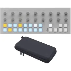 Tot1wk1 Torso Electronics T-1 Algorithmic Sequencer White With Carry Case Bundle