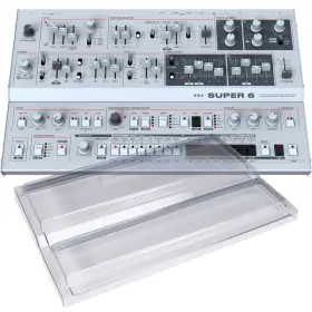 12-voice Udo Audio 060348663294 Super 6 Desktop Polyphonic Synthesizer Decksaver Kit