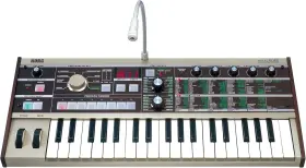 6-ste Usa Inc. 445037558507 Micro Compact Analog Modeling Synthesizer With Vocoder Mini Mic 4 Voices And