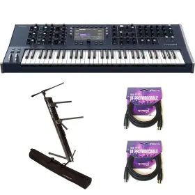 Waquantummk2k1 Waldorf Quantum Mk2 16-voice Synthesizer With Keyboard Stand And 2x Midi Cable Kit