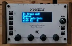 Preenfm2 Xavier Hosxe White Metal Case With Wood Cheeks