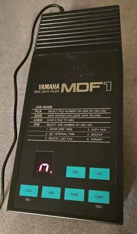 Mdf1 Yamaha Midi Data Filer Powers On Untested No Power Supply