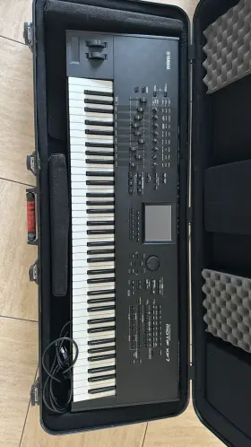 Motif-xf7 Yamaha Motif Xf7 Digital Synthesizer Synth Keyboard Musical Instrument Black