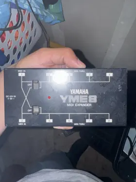 Yamaha Yme-8 Tested Midi Expander Interface Thru Box Made In Japan