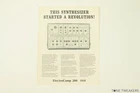 Electrocomp EML-200 Synthesizer Brochure Catalog Original Vintage Dealer Used. Price: $49.99.