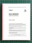 Roland EM-2000 Owners Manual User Guide Instructions 233 Pages Usa Made Brand. Price: $27.49.