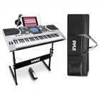 Pyle PKBRD6175P Karaoke Portable Electronic Piano W/bag, Stand, Pedal, Headset Open. Price: $129.95.
