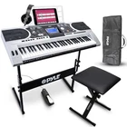 Pyle PKBRD6175P Karaoke Portable Electronic Piano W/bag, Stand, Pedal, Headset New. Price: $332.49.