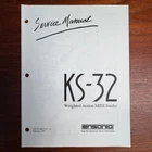 Vintage Ensoniq KS-32 Weighted Action Midi Studio Service Manual Unspecified. Price: $20.00.