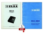 Elka EM-44 Service Manual Schematic Diagrams 13 Pages + Owners Aperto. Price: $11.02.